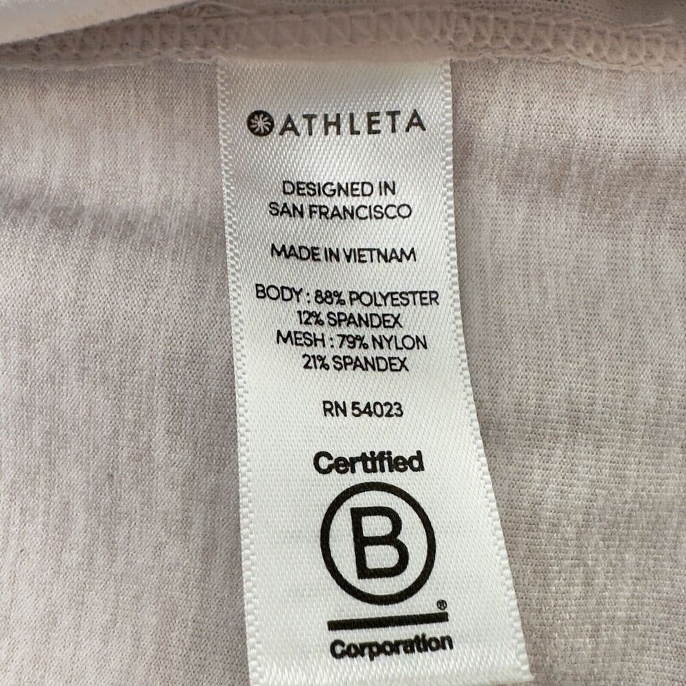 Athleta Hoodie Sweatshirt Uptempo Sz Medium Light Pink Long Relaxed Soft Hiking - Picture 8 of 12